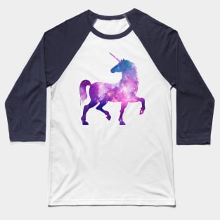 Watercolor cosmic galaxy unicorn Baseball T-Shirt